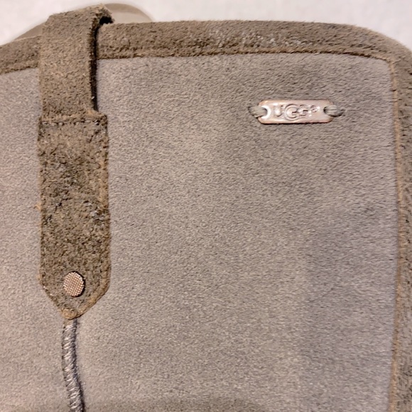 UGG Soleil Shearling Tall Wedge Boot Grey 7 - Picture 11 of 11